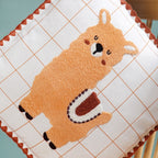 Llama Embroidered Cotton Cushion Cover With Tassels 42x42cm Nestasia