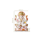 Lord Ganesha On Lotus Idol 17x12cm Nestasia