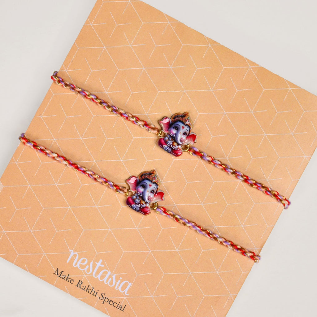 Lord Ganesha Set Of 2 Rakhi Nestasia
