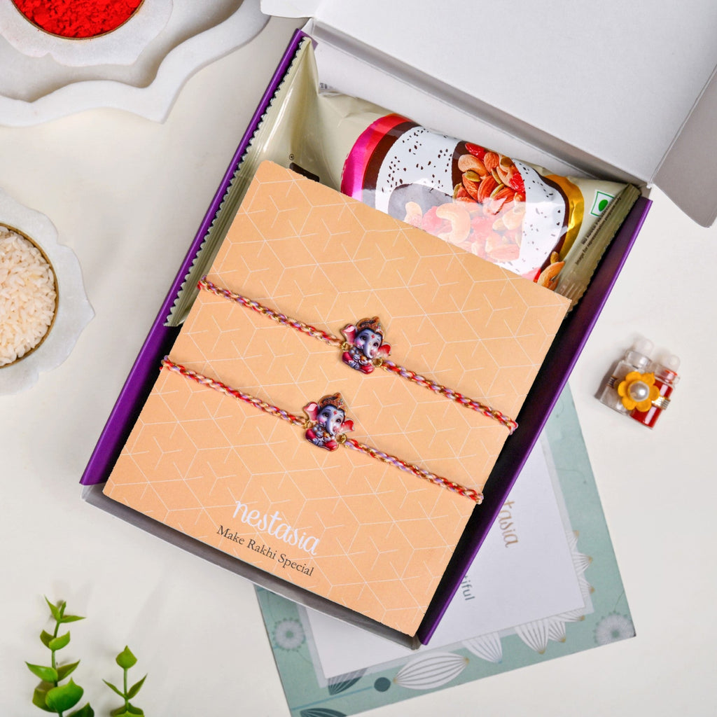 Lord Ganesha Set Of 2 Rakhi Nestasia
