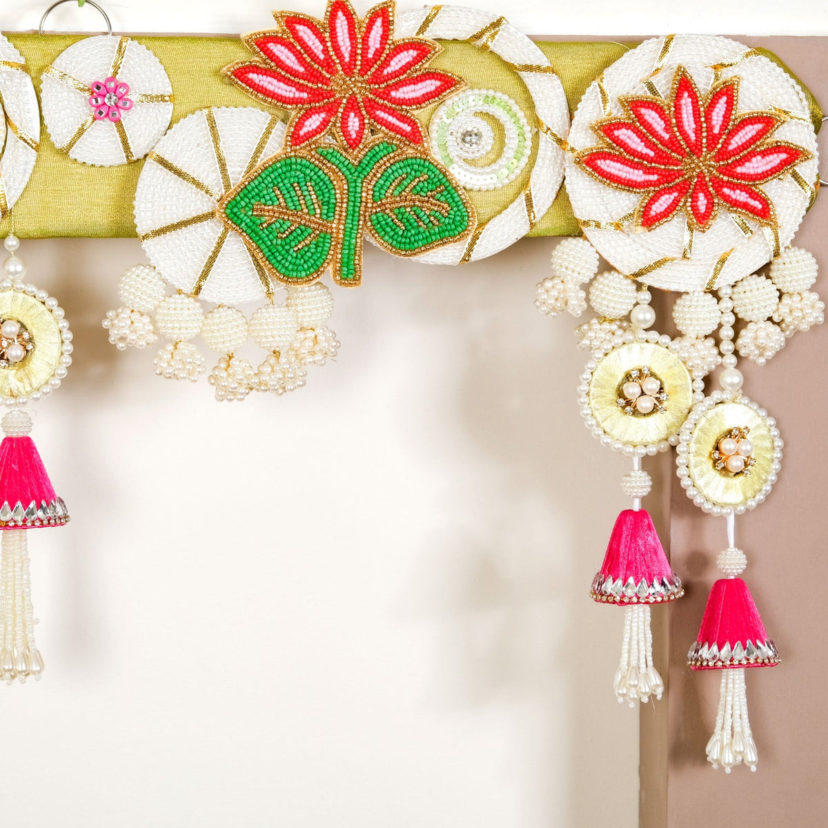Lotus Pearl Toran For Door Nestasia