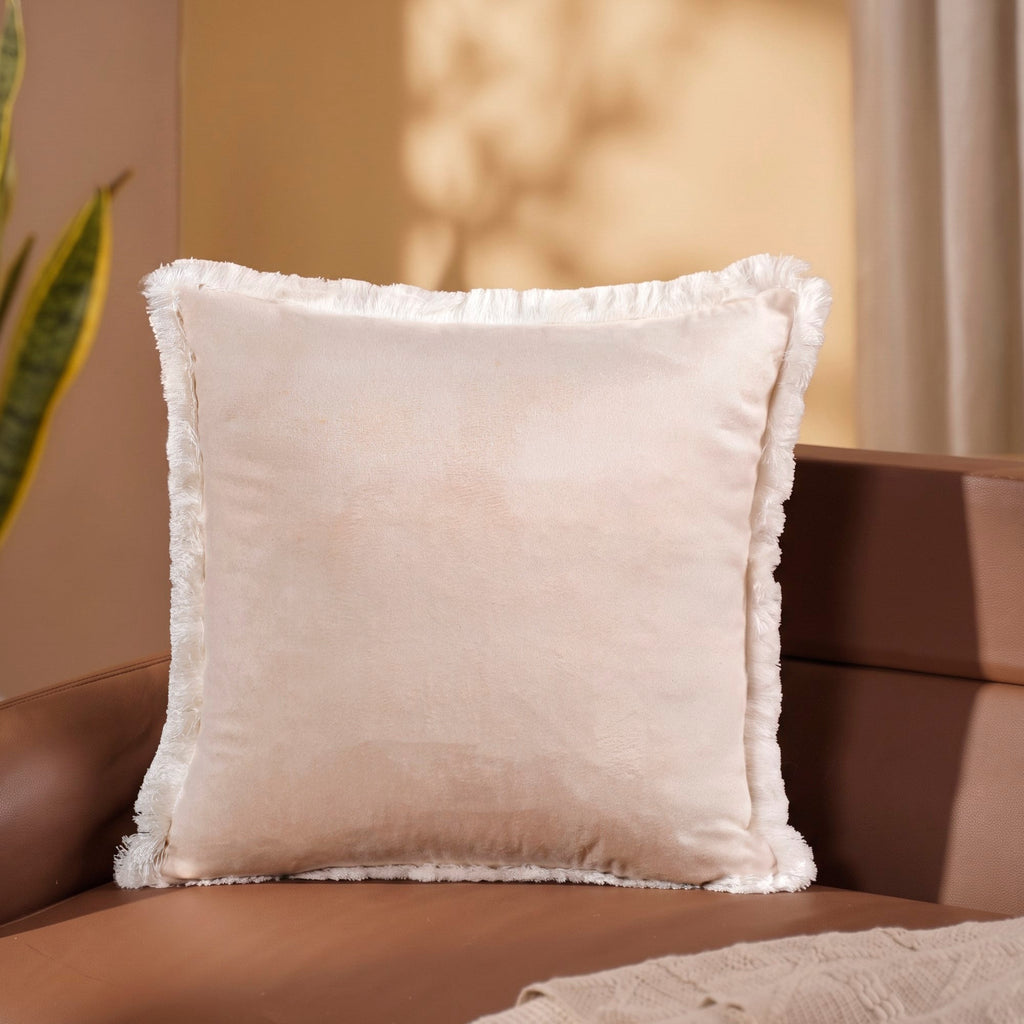 Lotus Embroidered Cushion Cover 40x40cm Nestasia