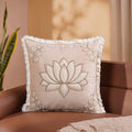 Lotus Embroidered Cushion Cover 40x40cm Nestasia
