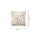 Lotus Embroidered Cushion Cover 40x40cm Nestasia
