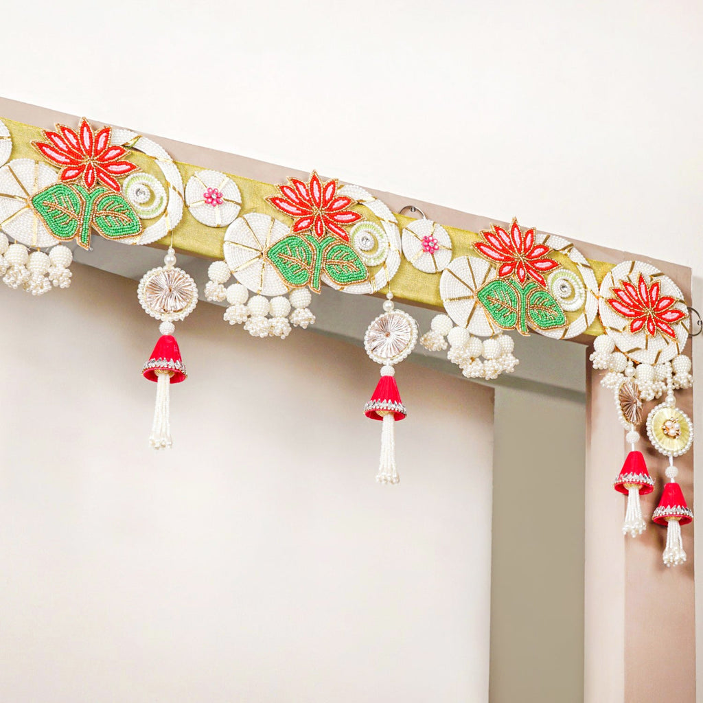 Lotus Pearl Toran For Door Nestasia