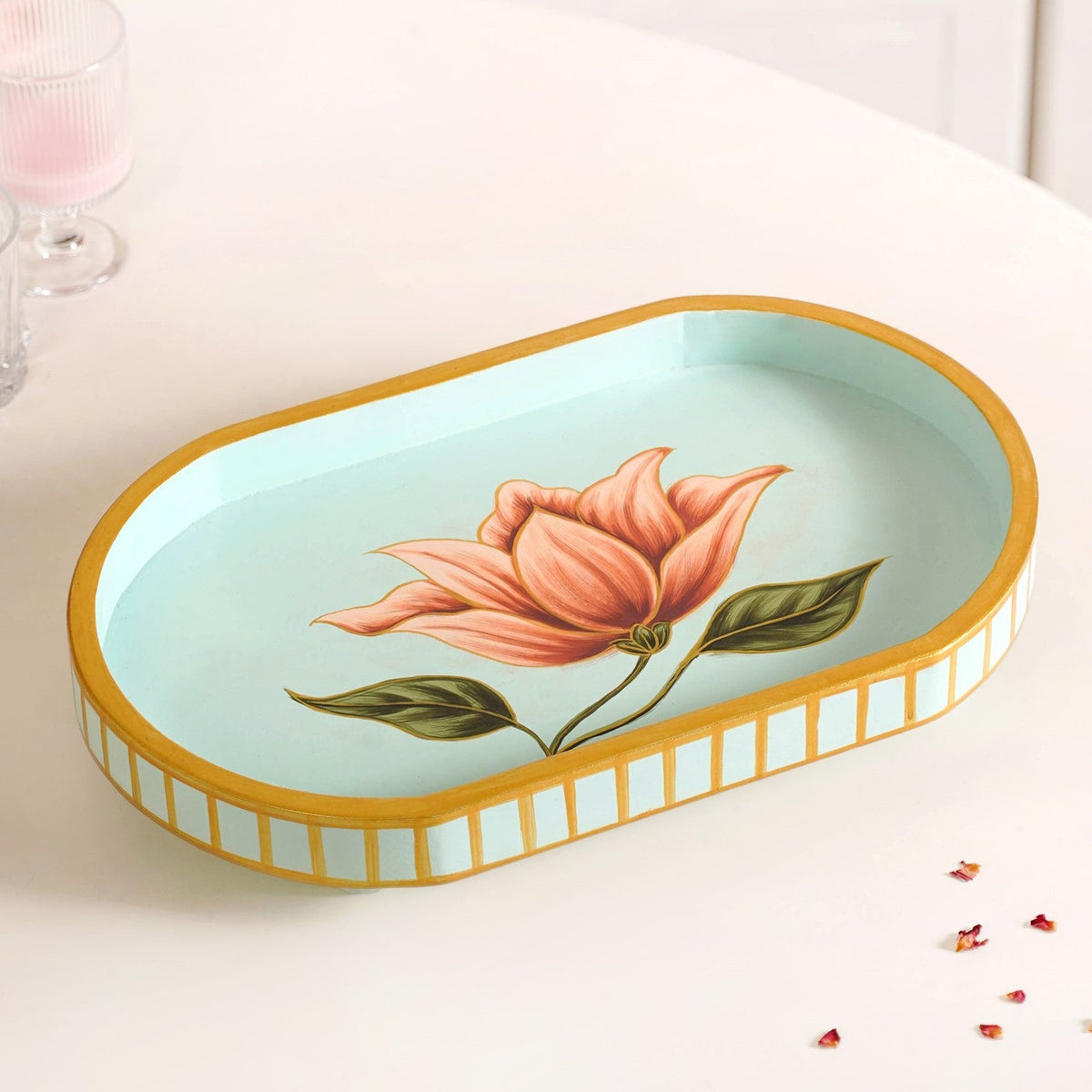 Lotus Royale Hand Painted Capsule Tray Nestasia