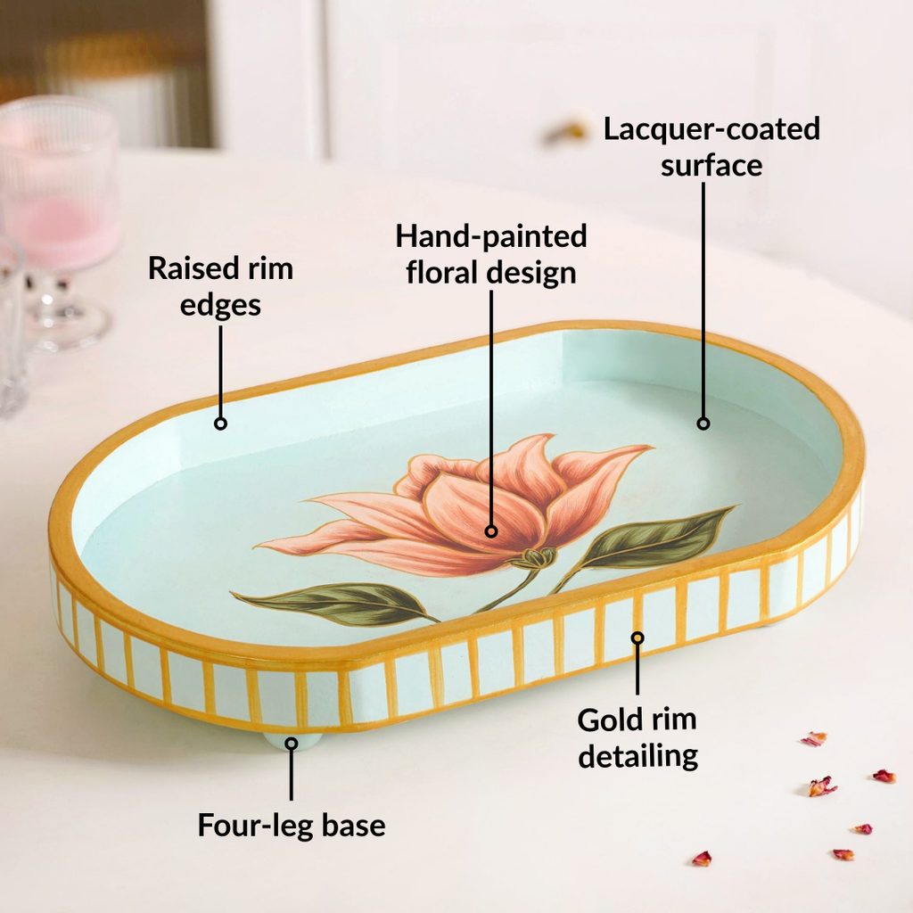 Lotus Royale Hand Painted Capsule Tray Nestasia