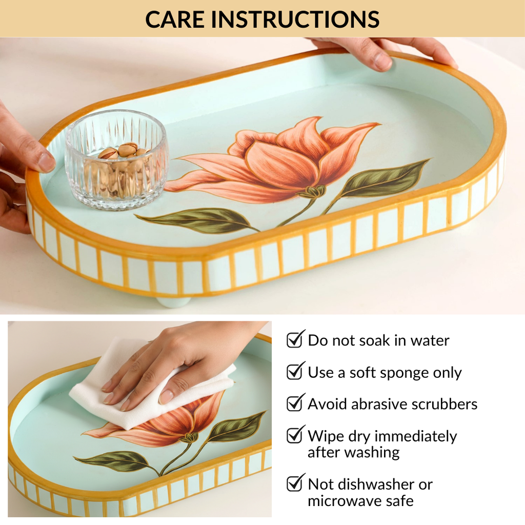 Lotus Royale Hand Painted Capsule Tray Nestasia