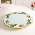 Lotus Royale Hand Painted Lazy Susan 15inch Nestasia