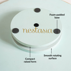 Lotus Royale Hand Painted Lazy Susan 15inch Nestasia