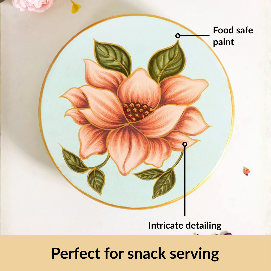 Lotus Royale Round Hand Painted Trivet Nestasia