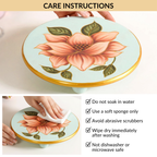 Lotus Royale Round Hand Painted Trivet Nestasia