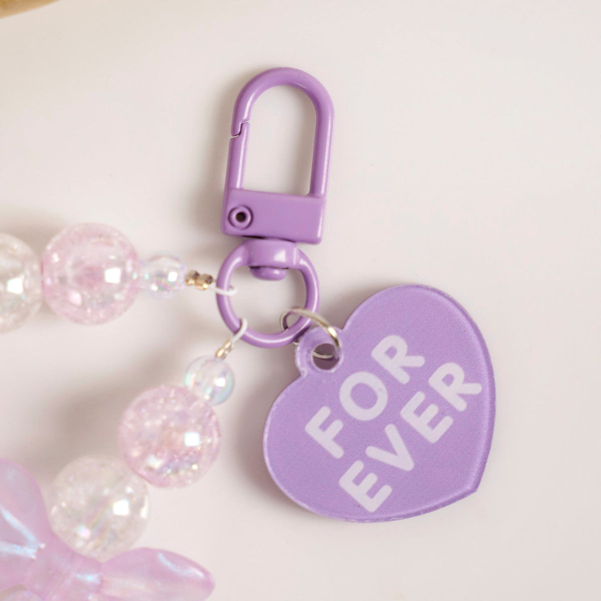 Love Forever Lavender Charm Keychain Nestasia