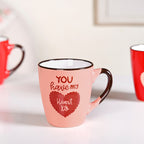 Love Note XO Ceramic Mug Set Of 4 210ml Nestasia