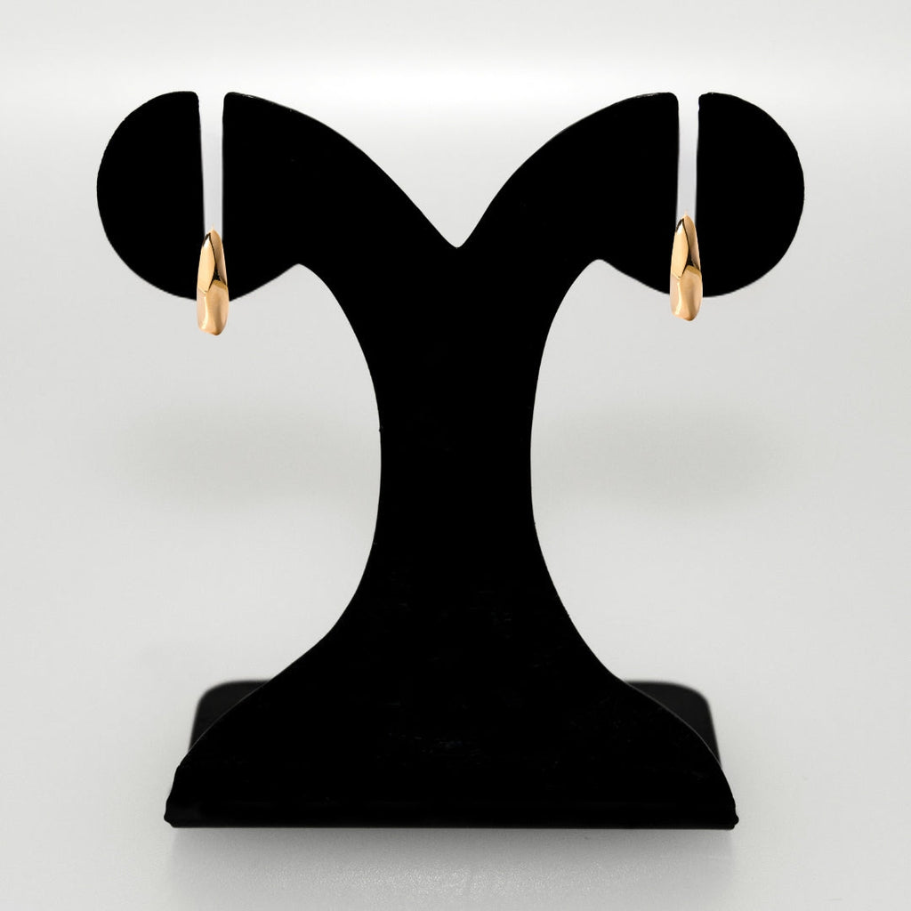 Lunar Cycle Gold Hoop Earrings Nestasia