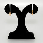 Lunar Cycle Gold Hoop Earrings Nestasia