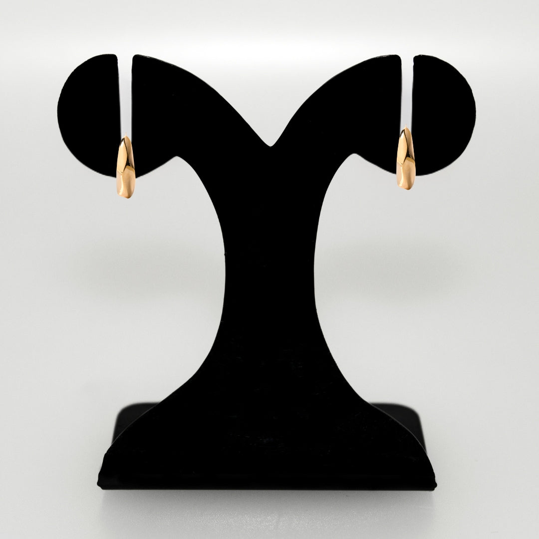 Lunar Cycle Gold Hoop Earrings Nestasia
