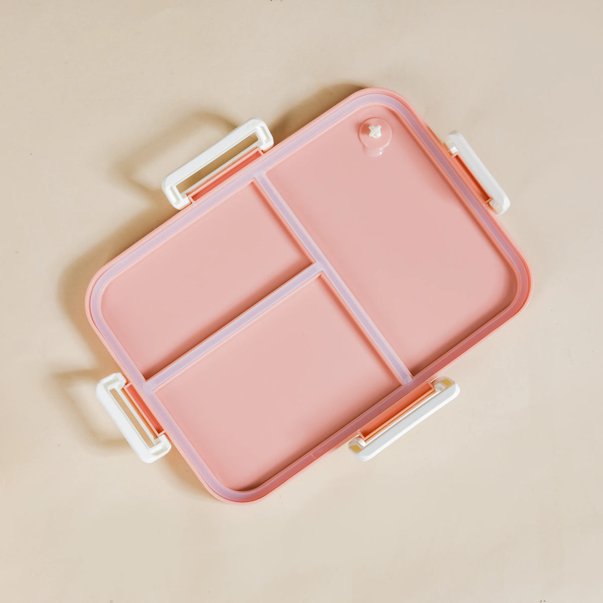 Lunch Box With 4 Compartments Pink 900ml Nestasia