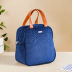 Portable Thermal Insulated Lunch Bag Blue Nestasia