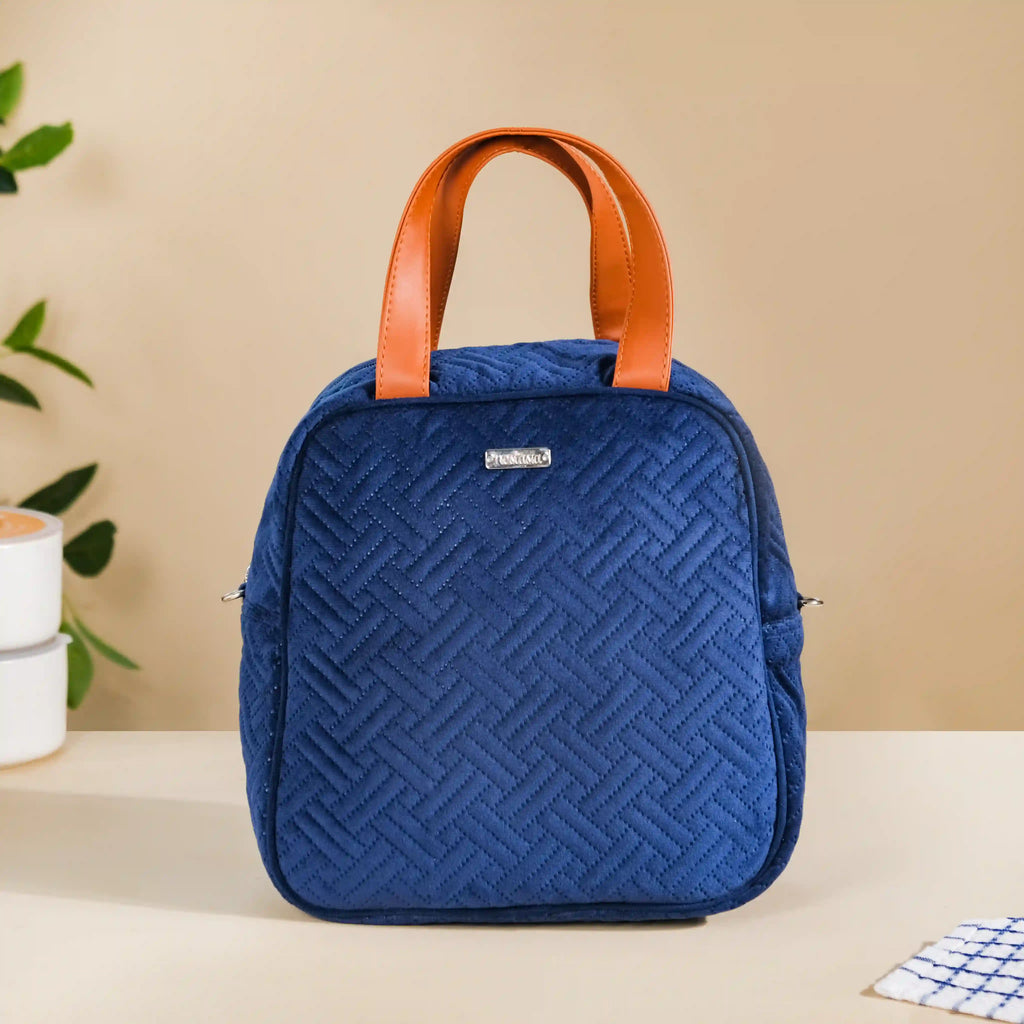 Portable Thermal Insulated Lunch Bag Blue Nestasia