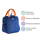 Portable Thermal Insulated Lunch Bag Blue Nestasia