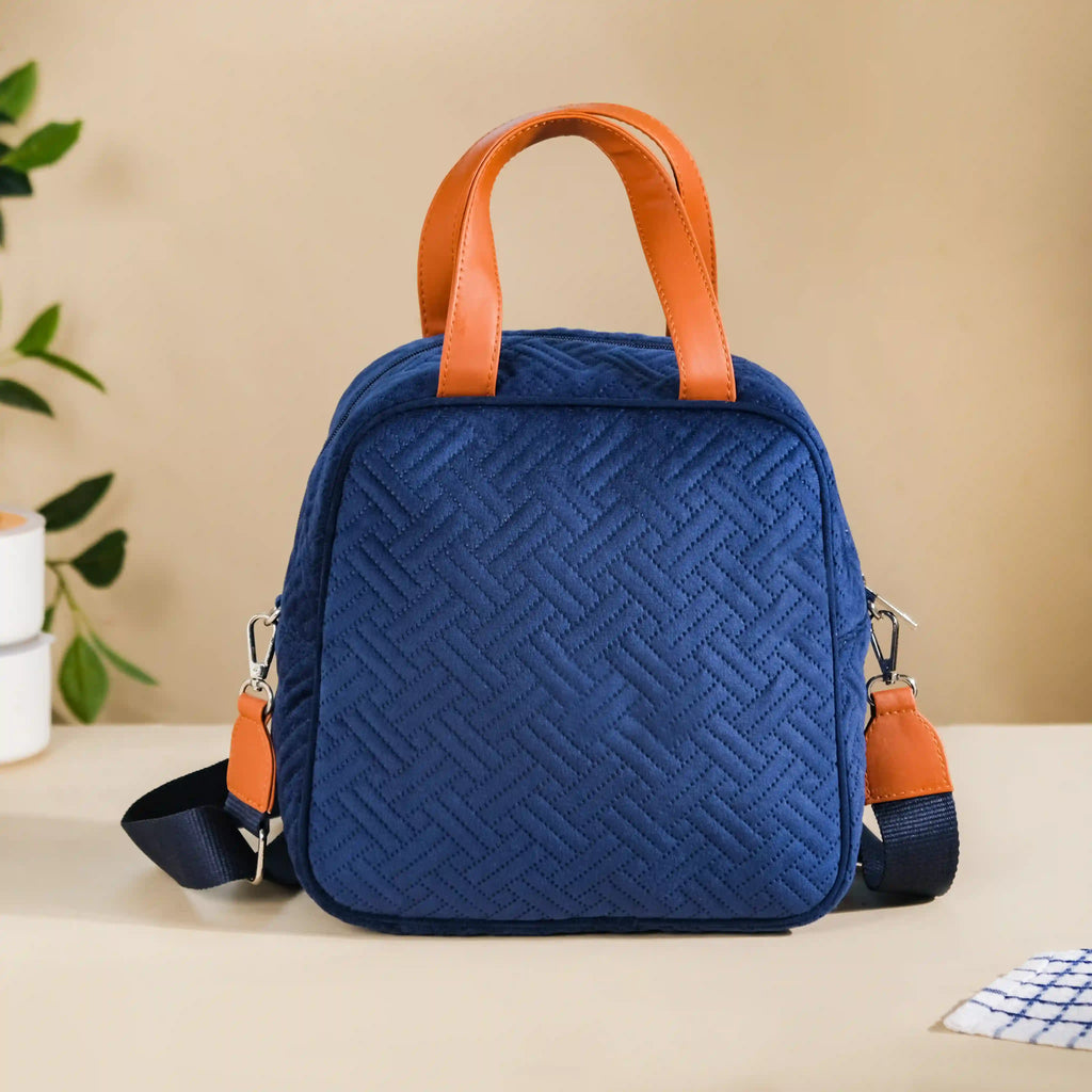 Portable Thermal Insulated Lunch Bag Blue Nestasia
