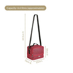 Lunchmate Sustainable Duo Compartment Lunch Bag Red Nestasia