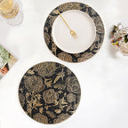 Luxe Black And Gold Placemats Set Of 6 Nestasia