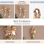 Organic Luxe Bloom Festive Wall Hanging Set Of 2 Nestasia