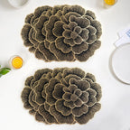 Luxe Bloom Radiance Table Mat Set Of 6 Nestasia