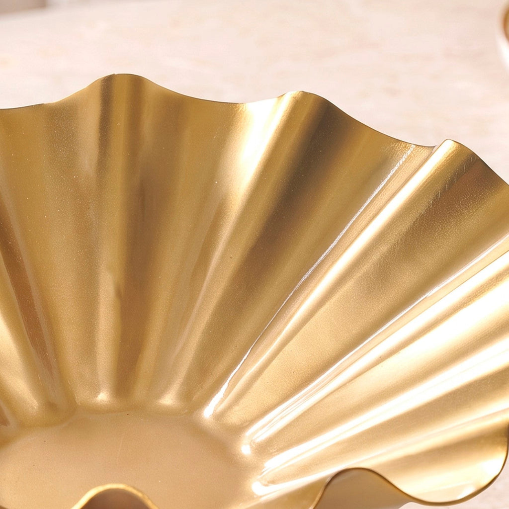 Ripple Luxe Bowl With Pedestal 32cm Nestasia