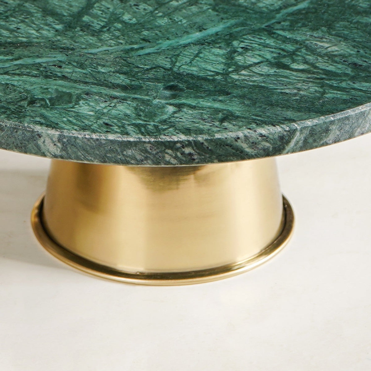 Luxe Green Marble Round Cake Stand Nestasia