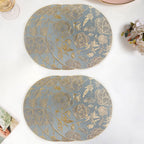 Luxe Grey Gold Table Mat Set Of 6 Nestasia