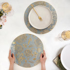 Luxe Grey Gold Table Mat Set Of 6 Nestasia
