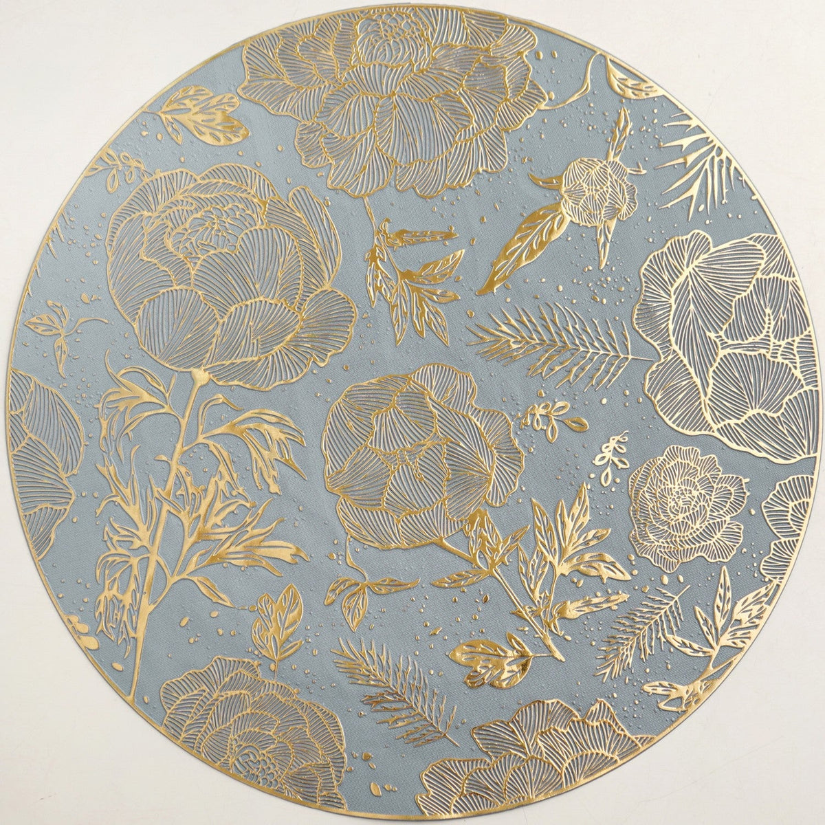 Luxe Grey Gold Table Mat Set Of 6 Nestasia