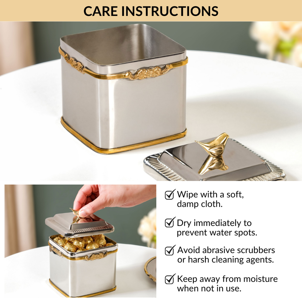 Luxe Bird Decorative Jar Nestasia