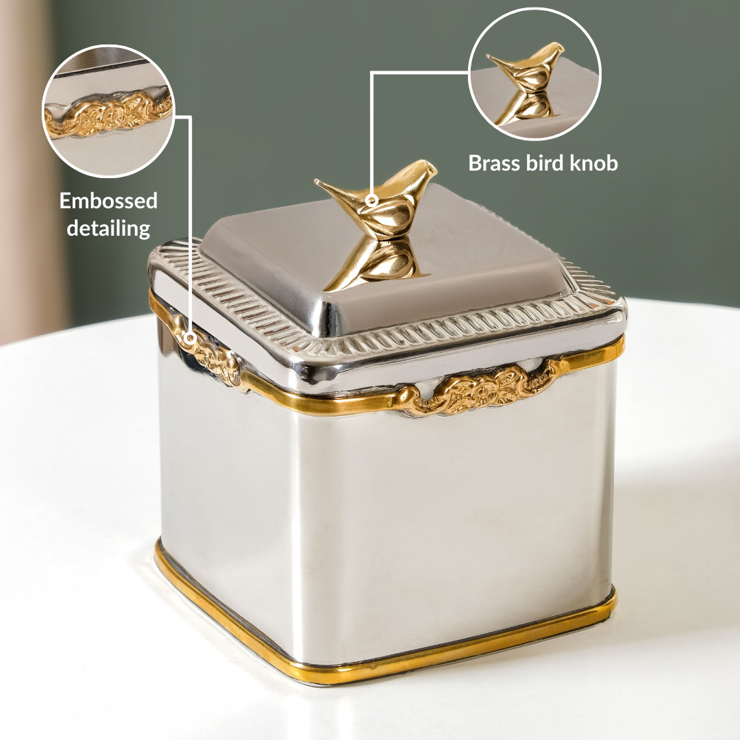 Luxe Bird Decorative Jar Nestasia