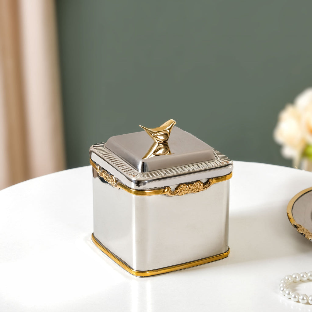 Luxe Bird Decorative Jar Nestasia