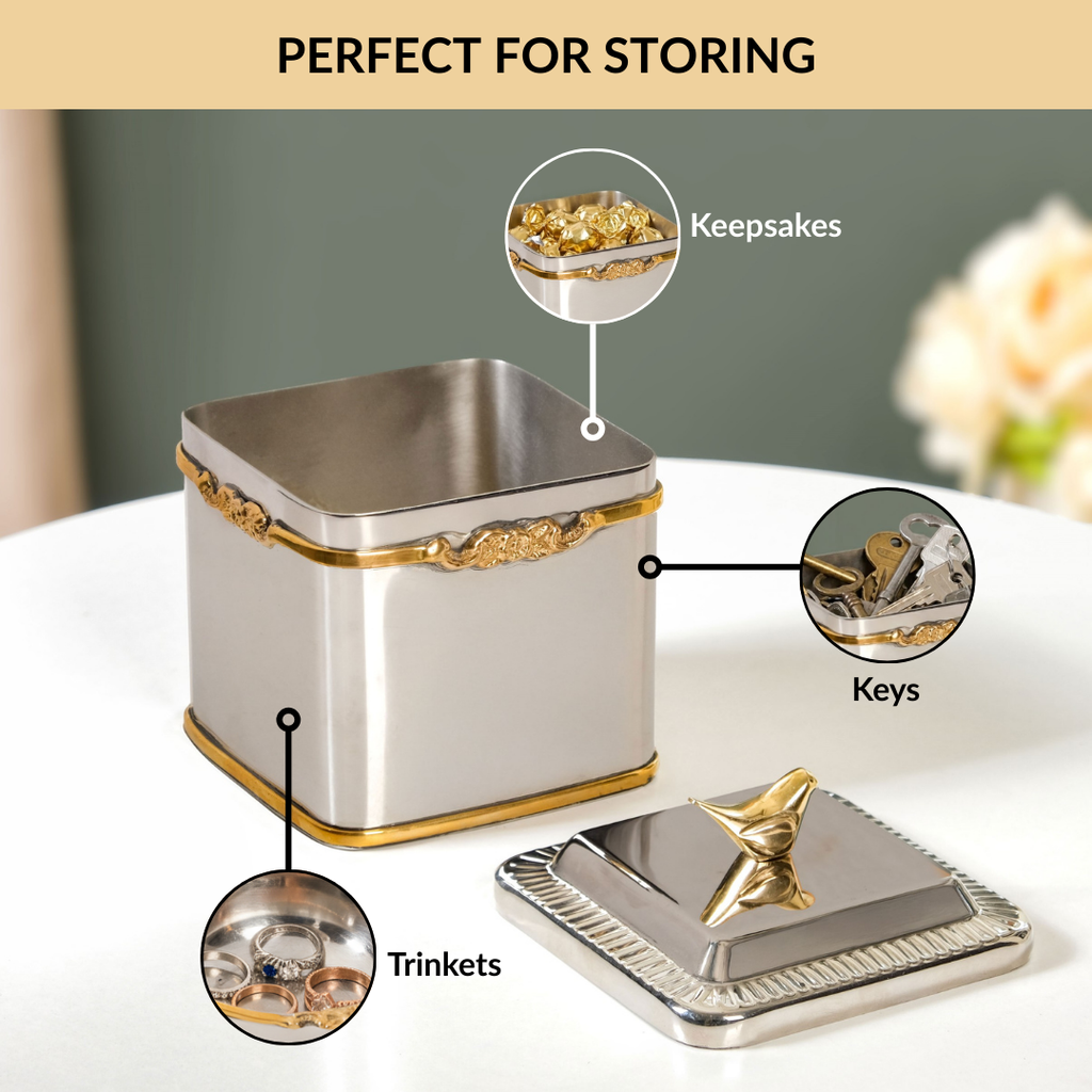 Luxe Bird Decorative Jar Nestasia