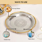 Luxe Dual Tone Decorative Tray Nestasia
