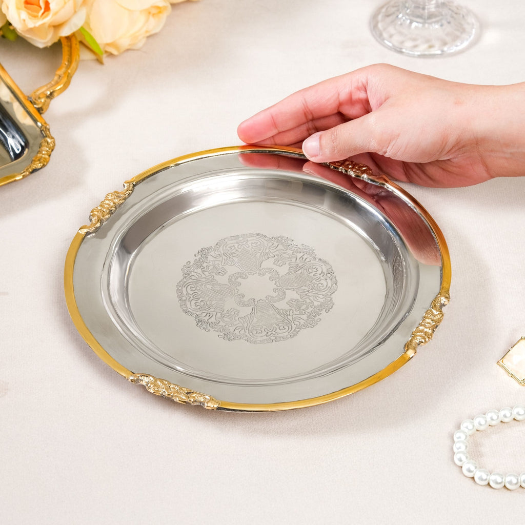 Luxe Dual Tone Decorative Tray Nestasia