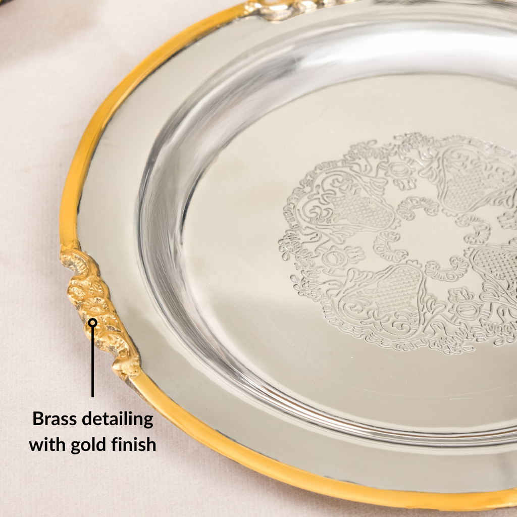 Luxe Dual Tone Decorative Tray Nestasia