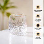 Luxe Gold Rim Tumbler Set Of 2 360ml Nestasia