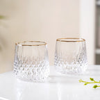 Luxe Gold Rim Tumbler Set Of 2 360ml Nestasia
