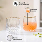 Luxe Gold Rim Tumbler Set Of 2 360ml Nestasia