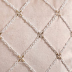 Luxe Lattice Embroidered Cushion Cover 40x40cm Nestasia