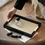 Luxe Table Top Organiser Tray Small Beige Nestasia
