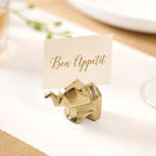 Luxe Elephant Dining Place Card Holder Nestasia