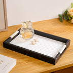 Luxe Table Top Organiser Tray Small White Nestasia