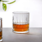 Set Of 6 Luxora Engraved Whiskey Glasses 380ml Nestasia